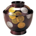 福井クラフト 3.2寸玉子椀 溜菊詰 12023940