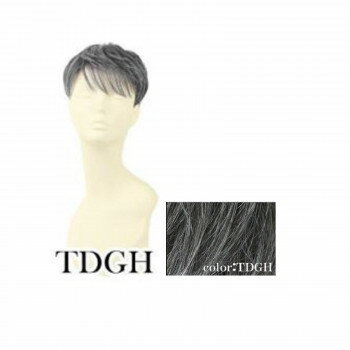プリシラ 男性用5分ウィッグ ボリュームショート 耐熱 ダークグレイヘア GB-23-TDGH