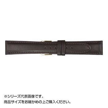 MIMOSA(ミモザ) 時計バンド EMカーフ 22mm ダークブラウン (美錠:銀) CEM-B22