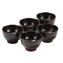 東出漆器 木製漆塗汁椀揃 曙 4324