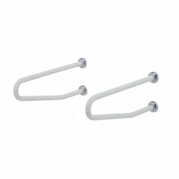 シロクマ C形丸棒手すり（腰掛便器用） アイボリ NO-863 700mm