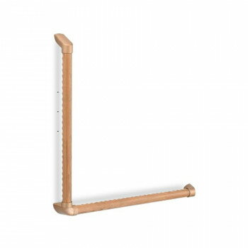 シロクマ フォルム手すりL形ディンプル ソフトゴールド/Lオーク BR-851BD 600×600