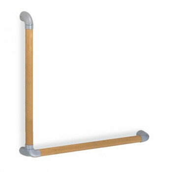 シロクマ ユニバーサル手すりL形 シルバー/Lオーク BR-553 -