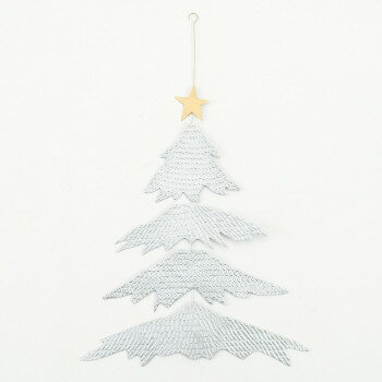 志成販売 ブリキのクリスマスツリー(L) シルバー 423798SL