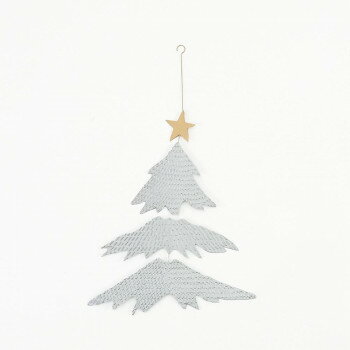 志成販売 ブリキのクリスマスツリー(S) シルバー 423799SL