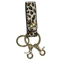 DAICO Pisoraro(ピソラロ) ハラコ ベルト付キーリング LEOPARD-WH PR245
