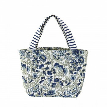 キルトミニトート カリーノブロックプリント ブルー 11725750531