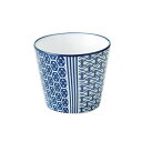 光洋陶器 花伝 古青藍 藍波花 蕎麦猪口 C-225cc 51282195