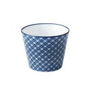 光洋陶器 花伝 古青藍 藍七宝 蕎麦猪口 C-225cc 51281195