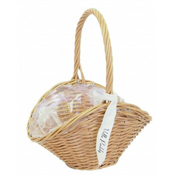 村田屋産業 PPラタンバスケット 山型 S Natural 3203