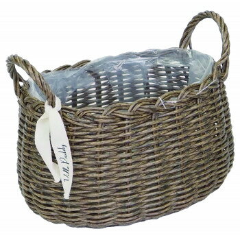 村田屋産業 PPラタンオーバル Gray L 3245