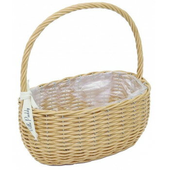 村田屋産業 PPラタンバスケット 横長 Natural S 3176