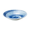 光洋陶器 花伝 藍日傘 リップル5.0皿 53181006