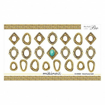 Sha-Nail Charm 写ネイル ネイルシール Metal Frame Gold CH-MIKI01