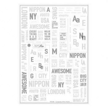Sha-Nail Pro ̥ͥ ͥ륷 Typography (White Shade) TPG-002