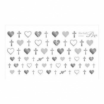 Sha-Nail Pro PLUS 写ネイル ネイルシール Twinkle Heart Silver / トゥインクルハート シルバー TH-PS