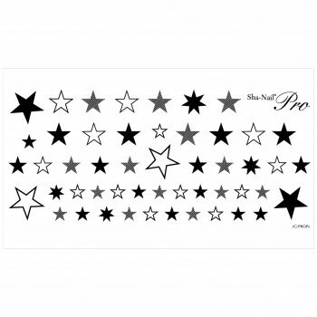 Sha-Nail Pro PLUS 写ネイル ネイルシール Pop stars Black/ポップスター ブラック PS-PBK Sha-Nail Pro PLUS 写ネイル ネイルシール Pop stars Black/ポップスター ブラック PS-PBK