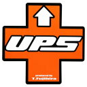 東洋マーク製作所 バイク・カーステッカー UPS(大) R-1019