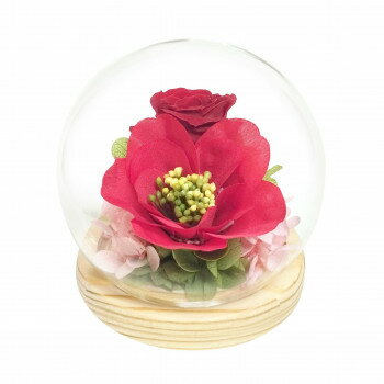 お供え用(仏花)　四季スフィア　プリザーブドフラワー　冬　ツバキ　C38204