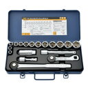 トップ工業(TOP) サーフェイスソケットレンチセット(差込角12.7mm) 18点 SSS-413F