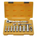 トップ工業(TOP) サーフェイスディープソケットレンチセット 差込角9.5mm DWS-308RS