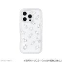 ピーナッツ iPhone16 Pro対応 プランプフレームケース スヌーピー 総柄 SNGG-88B