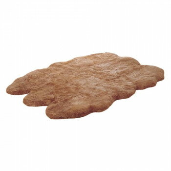 ムートンフリース(長毛タイプ)　約140×180cm　ゴールド・MG00514GL