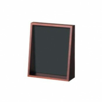 カザロ WALL NANAME SHELF GROOVE A4 タテ ブラウン 36S004B0102