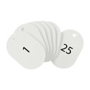 オープン工業 スチロール番号札 大 1~25 白 BF-50-WH