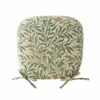 川島織物セルコン Morris Design Studio ウィローボウ ダイニングシートクッション 48×45cm LN1716A G グリーン