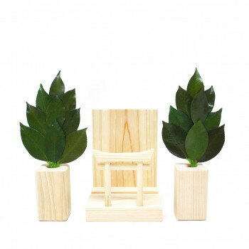 A＆K 日本製プリザーブド ミニS榊 鳥居付き神棚セット ST-033