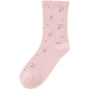 ケアファッション 足首ゆったり名前の書ける柄ソックス(婦人) ピンク 22~24cm 0185001