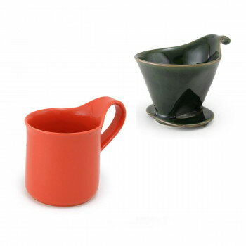 ZERO JAPAN(ゼロジャパン) ドリッパー＆カフェマグセット ドリッパートレイ付 DMZ-16 AGN/CA