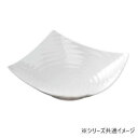 福井クラフト メラミン40cmロクロ目四方上り盛鉢ホワイト 51353890