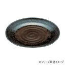 福井クラフト 尺4寸神龍皿盛鉢 黒釉流し 55004061