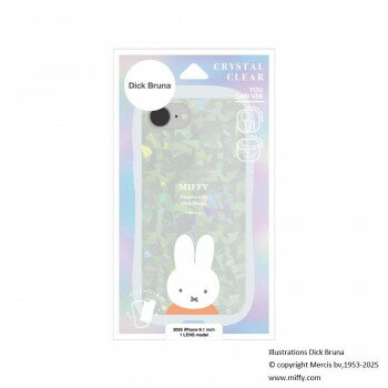 ミッフィー iPhone16e 対応 クリスタルクリアケース ミッフィー MF-578A