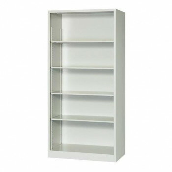 A4対応書庫/D:515タイプ オープン書庫 H1860 棚板4枚付 ニューグレー FO52-G19