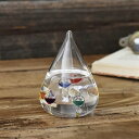 【Fun Science】ガラスフロート温度計S☆インテリアにピッタリのしずく型(北海道・沖縄・離島への配送不可)