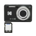 コンパクトデジタルカメラ PIXPRO ブラック FZ55BK2A + 32GB SDHCメモリカード 1セット