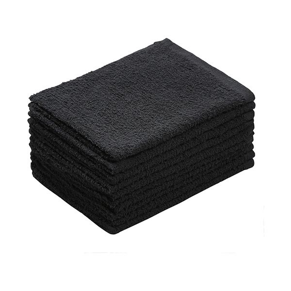 伊藤忠リーテイルリンク おしぼりタオル ダークカラー 黒 OTD-1 1パック（10枚）(3)
