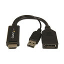 StarTech.com HDMI-DisplayPort変換ディスプレイアダプタ 4K対応 ブラック HD2DP 1個(2)