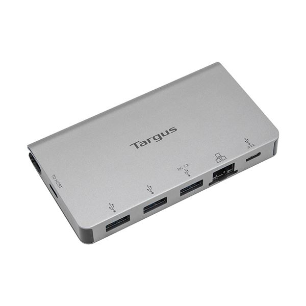 Targus USB-Cマルチポートハブ Ethernetアダプター付き 100W PDパススルー充電対応 シルバー ACA9511個