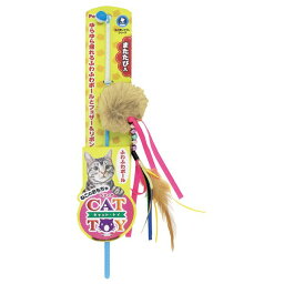 （まとめ） CAT TOY 猫じゃらし ふわふわボール 【×5セット】 （猫用玩具）