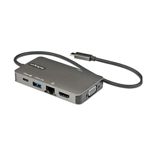 StarTech.com USB Type-Cマルチ変換アダプター 100W PD対応 ブラック&グレーDKT30CHVPD2 1個 StarTech.com USB Type-Cマルチ変換アダプター 100W PD対応 ブラック&グレーDKT30CHVPD2 1個