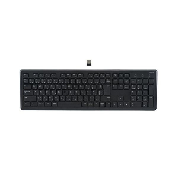 ナカバヤシ ミヨシ超靜音 無線靜音フルキーボード ブラック FKB-R249BK 1臺(tái)