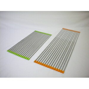 シンク用 伸縮すのこ/水切りラック 【グリーン】 日本製 約長さ505?900×幅255×高さ10mm 耐荷重7kg 防滑 〔キッチン 台所〕