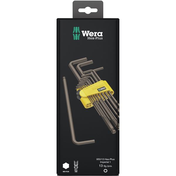 WERA ヴェラ ヘックスプラス L型 レンチ 13本組セット インチサイズ 021721 工具 ツール DIY 作業工具 道具