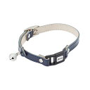 (まとめ) レザースタイルキャットカラー S ネイビー (ペット用品・犬用) 【×2セット】