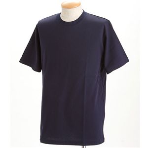 〔2枚セット〕 ドライメッシュ Tシャツ 3Lサイズ ホワイト + ネイビー 裏生地 綿100% 半袖 ティーシャツ tシャツ