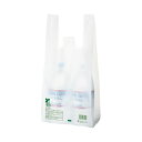 (まとめ) TANOSEEバイオマス配合レジ袋(乳白) 25号 1パック(100枚) 【×5セット】